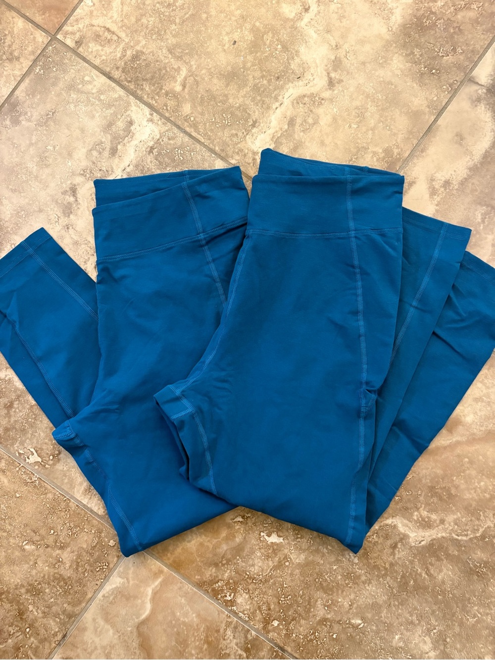 PACT teal blue organic cotton leggings (2 Pairs) size XL NWOT